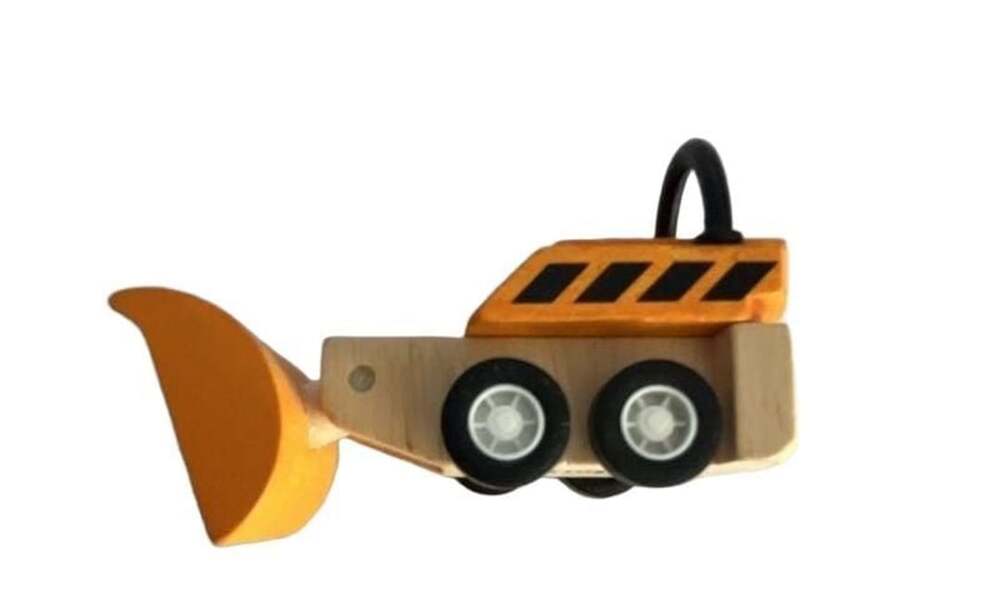 PlanToys Wooden Bulldozer Construction Vehicle